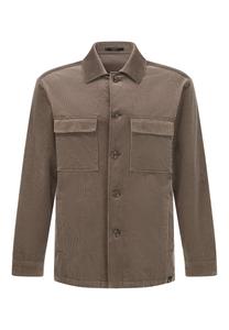 Рубашка на пуговицах классического кроя Boggi Milano, мокко