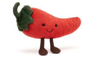 JELLYCAT Плюшевая кукла Fun Plant Fun Chili Red Dolls высотой 10см/17см/21см длина 21см/34см