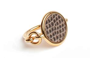 HERMES Кольцо Heritage Equestre для женщин, цвет Gold