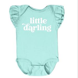 Боди с рукавами-крылышками Little darling The Juniper Shop, Seafoam