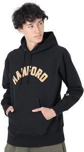 Мужская толстовка Champion REVERSWEAVE(R) C3-Y114 с длинным рукавом, хлопок 11,5 унций, графический принт США, толстовка с капюшоном Reverse Weave (R), черный