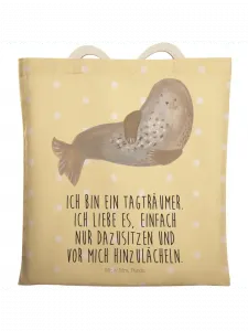 Шоппер Mr. & Mrs. Panda, желтый пастельный