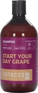 Шампунь для объема с органическим виноградным маслом, 500 мл benecosBIO