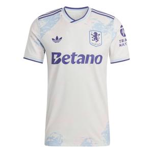 Футболка Aston Villa FC 25/26 Third Authentic Adidas Originals, белый/синий