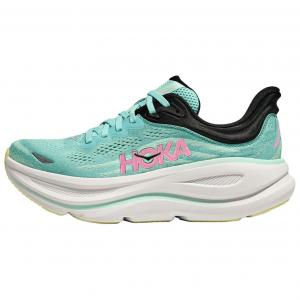 HOKA ONE ONE Кроссовки Bondi 9 с низким верхом, устойчивые к истиранию, для бега на длинные дистанции, женские, зеленые, с широкой посадкой