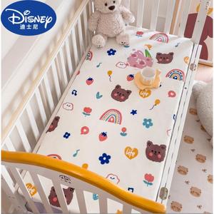 Disney Простыня на резинке для детской кроватки 120х60 см, молочный вельвет, цвет Rainbow Bear