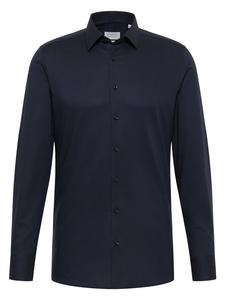 Рубашка облегающего кроя в полночь Eterna