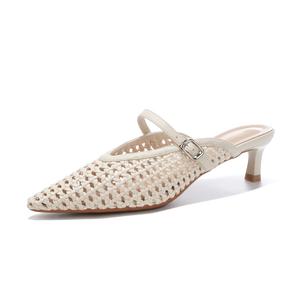 Женские сандалии с закрытым носком, устойчивые к истиранию и запаху, с резиновой подошвой Beijiani, Ecru