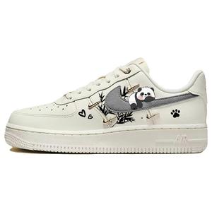 Nike Кроссовки для скейтбординга Air Force 1 с мягкой амортизацией, износостойкие, нескользящие, женские, серо-бежевые