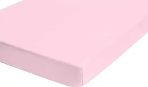 Простыня на резинке Jersey Elastane Box Spring Bed Setted 90x200 см - 100x200 см Rose Biberna