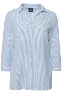 Блузка Laurasøn, светло-голубой/белый