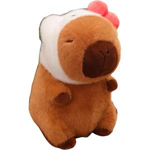 Плюшевая кукла Capybara Dolls высота 22 см DUOAI, розовый