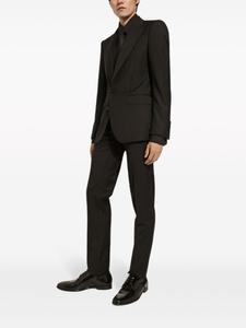 Dolce & Gabbana шерстяной пиджак в тонкую полоску, черный