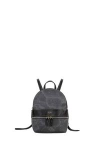 Женский рюкзак geo black с черным логотипом Alviero Martini