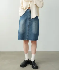 12-унцовая джинсовая юбка миди