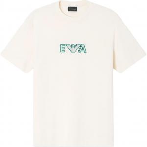 EMPORIO ARMANI Футболка мужская белая с круглым вырезом Moderate