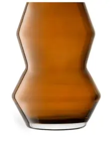 Маленькая стеклянная ваза sculpt, 16х12 см, Lsa International, коричневый