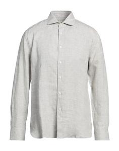 Рубашка 120% Lino, светло-серый