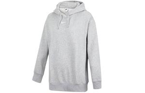 Nike Спортивная зимняя женская толстовка серого цвета