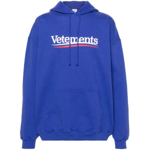 VETEMENTS худи с логотипом, синий