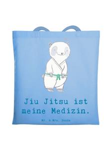 Mr. & Mrs. Panda Сумка для джиу-джитсу "Панда" с надписью, небесно-голубого цвета