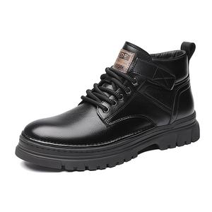 KACHILANG Мужские ботинки Martin черно-коричневые - черные (без подкладки), цвет Black (Unlined)