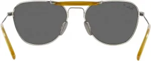 Солнцезащитные очки Ray-Ban Unisex Rb8064 Titanium Aviator, Brushed Silver/Dark Grey Polarized