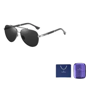Авиаторские солнцезащитные очки для мужчин plate and metal tr90 Maserati