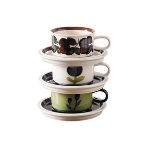Кофейные чашки объемом 250 мл KAWASIMAYA, [Family Pack]Vintage Coffee Cup 250Ml (For A Family Of Three)