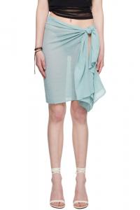 Синяя мини-юбка-парео Ludovic de Saint Sernin