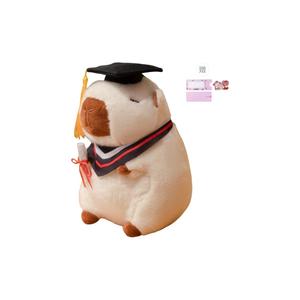 Плюшевая кукла Capybara Dolls высота 23 см AOLETU, белый