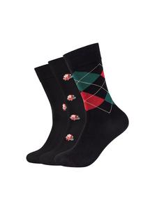 Camano Набор из 3 подарочных коробок для рождественских носков ca-soft, черный