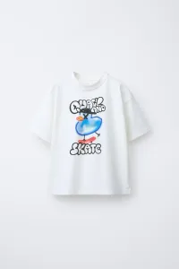 Zara Футболка с изображением куклы граффити