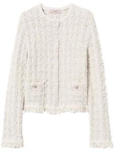 TWINSET твидовый жакет с люрексом, нейтральный