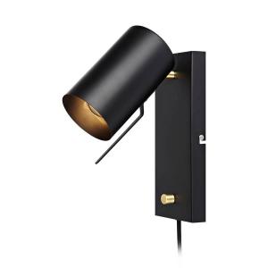 Настенный светильник Markslöjd Carrie, нержавеющая сталь - 1 пламя - черный