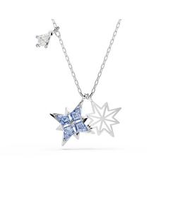 Подвеска Symbolica с родиевым покрытием Swarovski, Blue