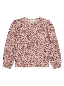 Enfant Футболка с длинными рукавами бежево-красного цвета