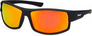 Timberland мужские Injected Sun Glasses круглые солнцезащитные очки, Black/Other/Smoke Polarized