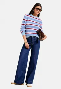 Джемпер с круглым вырезом в полоску, стандартного кроя. Friends Like These, Blue