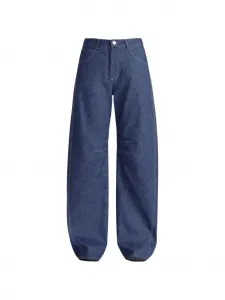 Джинсы Leon с контрастной прострочкой Liviana Conti, синий