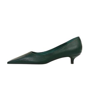 Туфли на тонком каблуке высотой 4 см для женщин Varib, Green