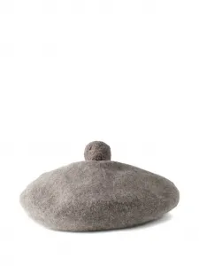 Шапка-шантер с помпоном Margaret Howell, серый
