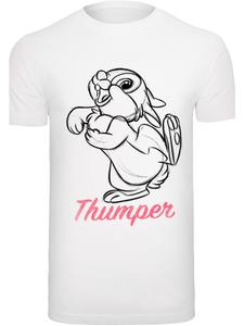 Футболка F4NT4STIC Disney Bambi Klopfer Line Zeichnung, белый