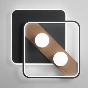 Светодиодный потолочный светильник Luce Ambiente e Design Cricket, алюминий / сатиновое стекло - 1 лампа - черный