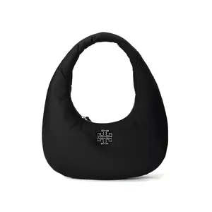 TORY BURCH Бриттен Нейлоновое облако Сумка Полумесяц Подмышечная Сумка Классическая Женская Черная