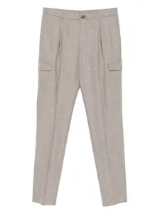 Брюки с плиссировкой и накладными карманами Tagliatore, серый