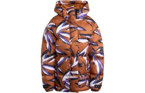 Куртка Adidas By Stella McCartney TrueNature Floral-print, темно-коричневый