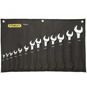 Stanley Набор двойных рожковых ключей для зеркала Набор рожковых ключей двойного назначения, набор из 13 предметов, 6–32 мм 93-613-22