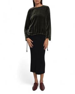 Slit Pullover Top In Hunter Fixture Theory, Hunter Fixture