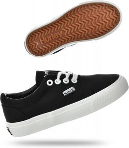 Детские кеды Hurley Marley на шнуровке - низкие кроссовки для скейтбординга для детей, спортивная обувь для мальчиков и девочек, белый/черный